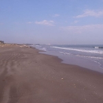 schöner leerer Strand von Veracruz